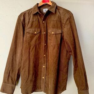 Flint and Tinder western snap corduroy shirt